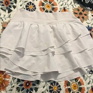 Aerie Offline White Bubble Mini Skirt